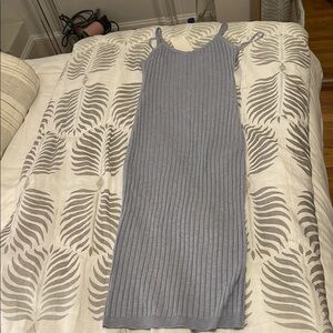 Seven for all Mankind Blue Knit Midi Dress